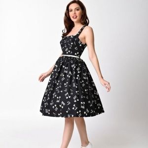 Lindy Bop music notes dress